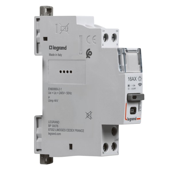 Legrand CX³ Smarter Fernschalter 16A, 1-polig, 230VAC, 1TE, CX³ with Netatmo